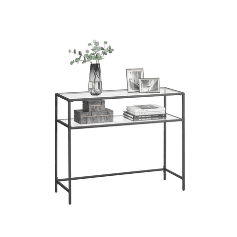 Genérico - Mesa De Arrimo Vidrio Black Premium