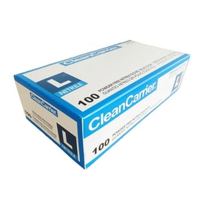 Guantes De Nitrilo Talla L Cleancarrier $4.900