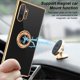 thumbnail image 3 of Funda con soporte de anillo para Samsung Galaxy Note 10 Plus, con borde chapado y rotación de 360 grados, soporte de silicona suave de TPU, delgada, suave y flexible, para mujeres y niñas (negro), 3 of 7