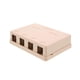 thumbnail image 1 of Caja De Montaje Superficial De 4 Puertos Para Jack Keystone Ethernet, 1 of 8