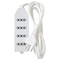 Macrotel - Zapatilla Alargador 3Mt 4 Entradas Blanco