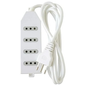 Macrotel - Zapatilla Alargador 3Mt 4 Entradas Blanco