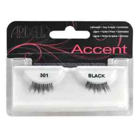 Pestañas Ardell Accent Lash 301 negras cortas escalonadas