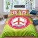 thumbnail image 1 of ed Peace Symbol Bedding Set Cute Quilt Cover Bed Cover With Pillowcase Boys Adult Home, 1 of 5