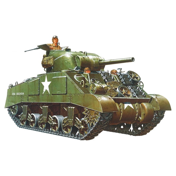 Kit de modelo TAMIYA 1/35 M4 Sherman de plástico