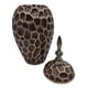 thumbnail image 3 of Jarron Florero Ceramica Diseño Panal Decorativo Cafe Grande, 3 of 6