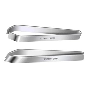 Magideal - 2 Pinzas Para Huesos De Pescado, Alicates Para Ajo, Pinzas Para Desplumar Portátiles Multiusos Manuales Fáciles De Usar, Alicates Ergonómicos De Acero