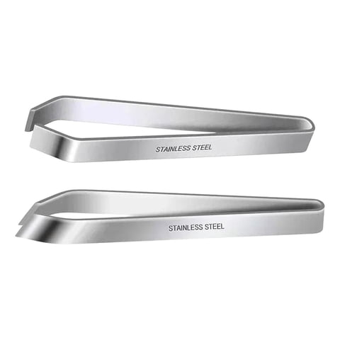 Magideal - 2 Pinzas Para Huesos De Pescado, Alicates Para Ajo, Pinzas Para Desplumar Portátiles Multiusos Manuales Fáciles De Usar, Alicates Ergonómicos De Acero