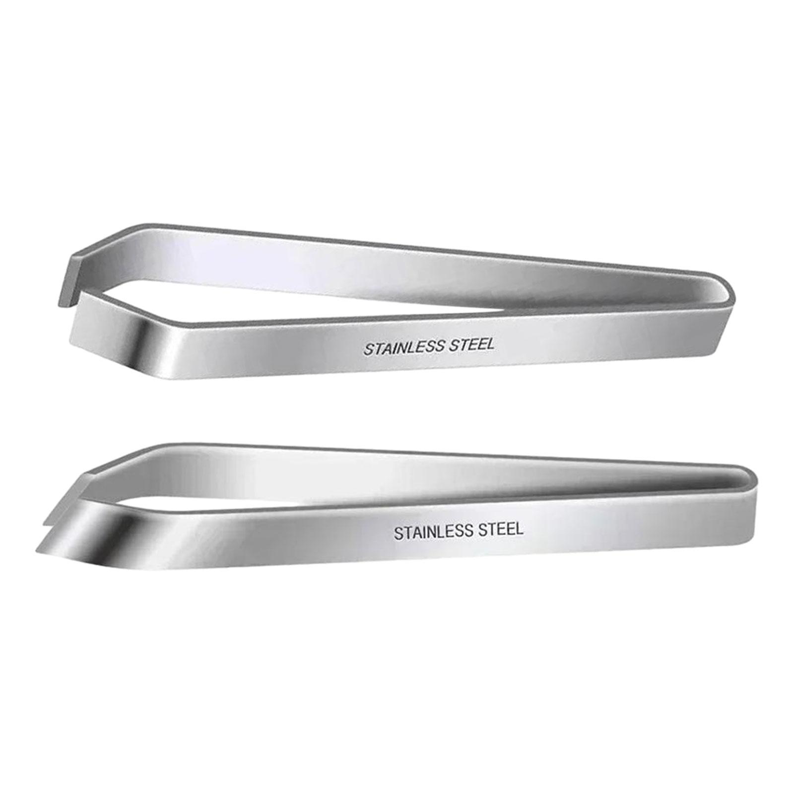 Magideal - 2 Pinzas Para Huesos De Pescado, Alicates Para Ajo, Pinzas Para Desplumar Portátiles Multiusos Manuales Fáciles De Usar, Alicates Ergonómicos De Acero