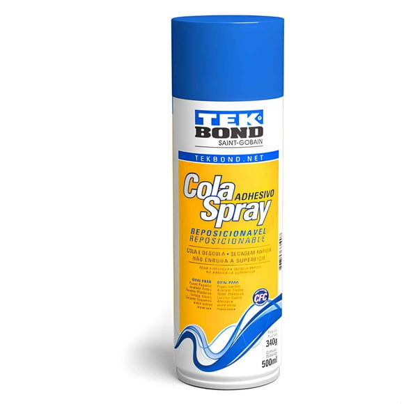 Adhesivo en spray reposicionable 340g/500ml - TEKBond