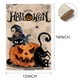 thumbnail image 3 of Bandera de jardín de Halloween de Teacenity de 30 x 45 cm, diseño de calabazas y gatos de bienvenida, de doble cara, calabazas de arpillera para jardín, decoración de temporada para exteriores., 3 of 7