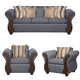 thumbnail image 1 of Juego De Living 3-1-1 MARSELLA Gris, 1 of 3
