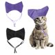 thumbnail image 1 of Gorro de Ducha para Gatos Uxcell, Gorros de Ducha para Perros con Correa Ajustable, (Negro/Púrpura, 2 Piezas), Destinado para Gatitos/Pequeños Cachorros/Aseo, 1 of 7