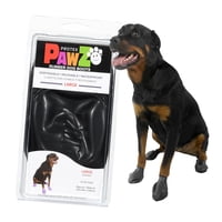 Botas Para Perros Protex Pawz De Goma Para Todo Tipo De Clima, Impermeables, Negras