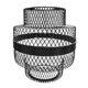 thumbnail image 5 of Lámpara Colgante Colgante Pantalla De Montaje Iluminación Alambre De Metal Cubierta De Jaula De Luz Negro, 5 of 5