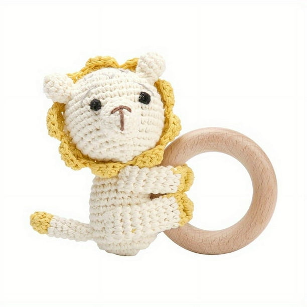Handmade Woven Crochet Bed Bell, Knitted Doll Baby Wool Knitted Rattan, Baby Soothing Toys