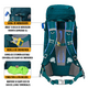 thumbnail image 4 of Mochila de Senderismo 65L Montañismo Impermeable y Liviana, 4 of 6