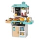 thumbnail image 1 of Set de Cocina Fashionable Kitchen para Niños con Grifo de Agua y Alimentos Térmicos – 43 Accesorios verde, 1 of 5