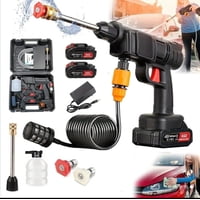 Genérico - Hidrolavadora Portatil Inalambrica 48V Potencia Recargable + 2 Baterias Y Accesorios