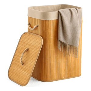 Genérico - Cesto Ropa Tapa Plegable Color Bambú