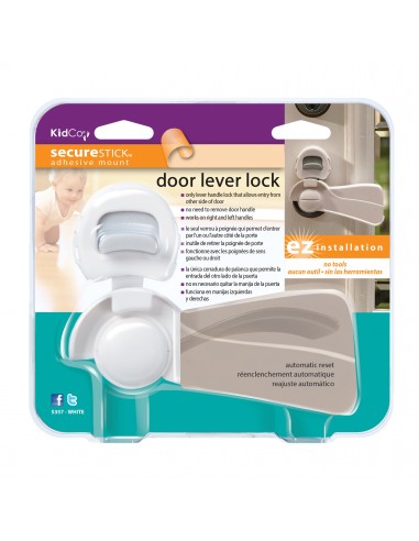 Kidco - Bloqueador Puerta De Manilla Larga Color Blanco