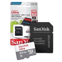 Memoria Micro Sd Sandisk Ultra 64Gb + Adaptador