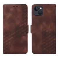 Carcasa Foxdock Iphone 13 De Cuero Pu, Diseño Acolchado Clásico, Protección Contra Caídas Y Rayones