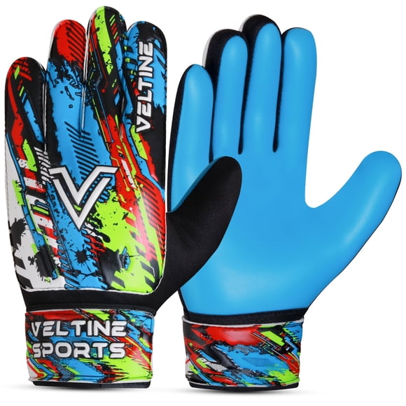 Guantes de Portero de Fútbol Veltine Sports Talla 4 Cian
