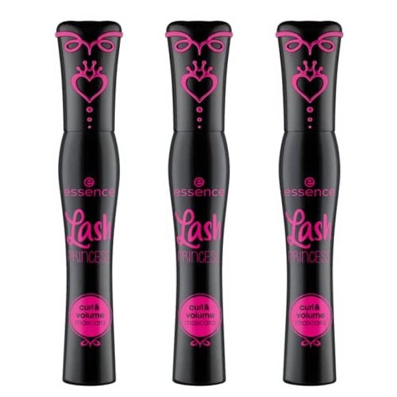 Mascara essence Lash Princess Curl & Volume vegana, paquete de 3