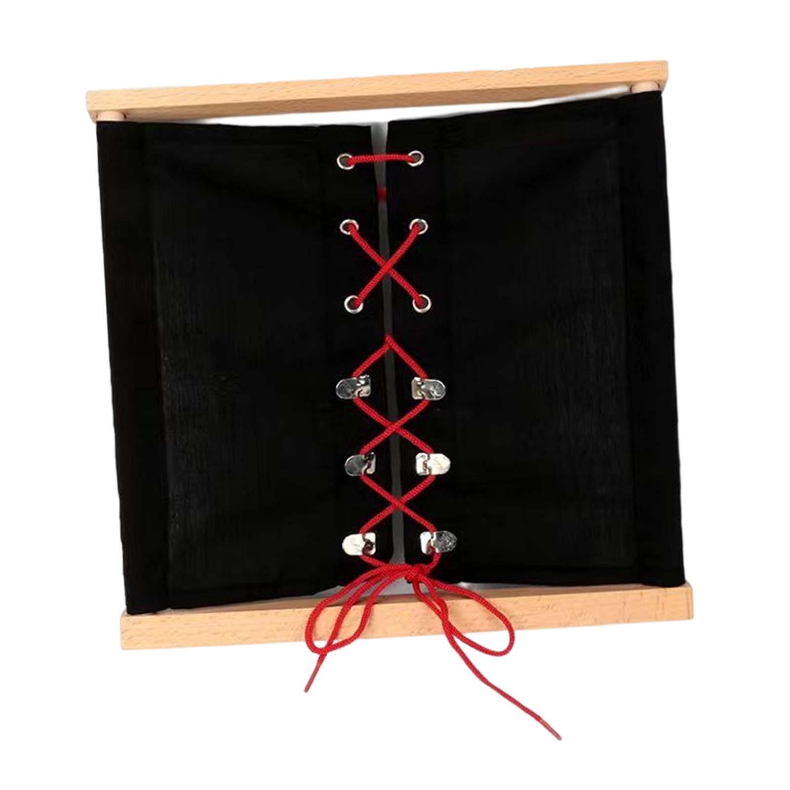 Bothyi - Montessori Toys Busy Board Cards Vestido De Aprendizaje Juguete De Viaje Para Cordones Para Niños Pequeños