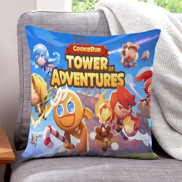 Cookie Run Fundas de almohada de terciopelo con tema, regalos de funda de almohada, decoración para el hogar, cojín de lanzar, regalo de cumpleaños para fans y parejas.30*30cm.