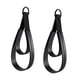 thumbnail image 4 of 2 correas de doble bucle para Pilates Reformer, agarre cómodo, anillos en D para fitness, asa para principiantes, gimnasio, entrenamiento básico de br Anillos negros, 4 of 5