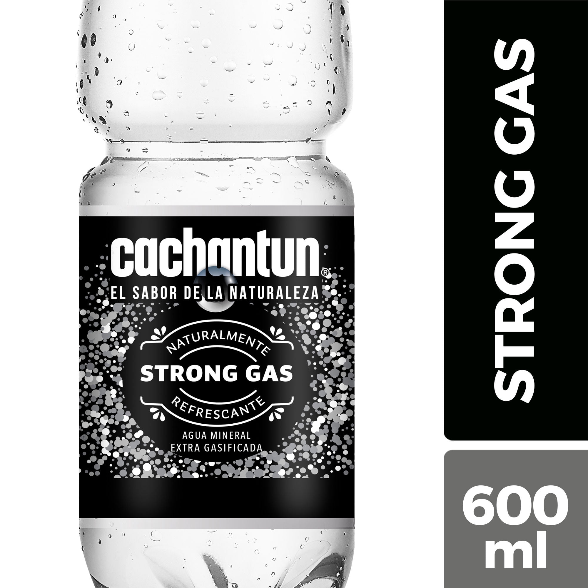 Agua Con Gas Strong Botella 600 ml Cachantun