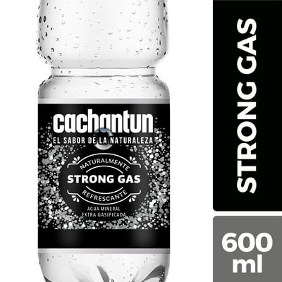 Agua Con Gas Strong Botella 600 Ml Cachantun