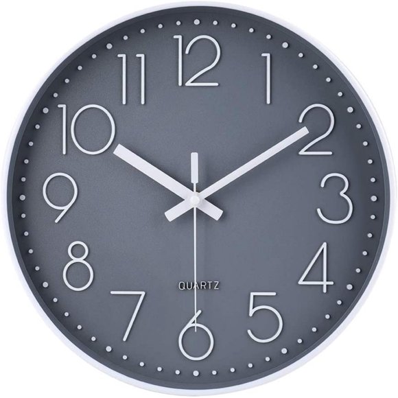 Reloj de pared jomparis de 40 cm, moderno y silencioso, para sala de estar o oficina