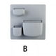 thumbnail image 1 of 1pc Adhesive Wall Storage Rack, Bathroom Wall Storage Rack, No Punching Wall Hanging Kitchen Storage Rack, 1 of 4