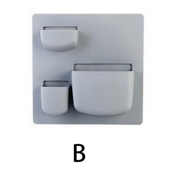 1pc Adhesive Wall Storage Rack, Bathroom Wall Storage Rack, No Punching Wall Hanging Kitchen Storage Rack