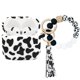 thumbnail image 1 of Funda PowerDriver de Silicona con Estampado de Vaca y Cordón para AirPods 4, 1 of 8