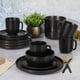 thumbnail image 3 of Juego de vajilla Gibson Home Zuma Matte Black 16 piezas para 4, 3 of 7