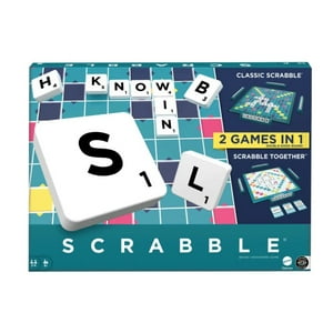 Atlas - Scrabble Juego De Mesa 2 En 1 Para Niños