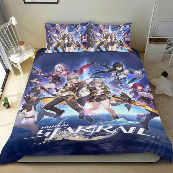 Juego de Sábanas Temático Honkai Vía Láctea Desmarcar 140cm x 210cm