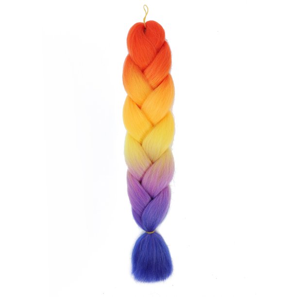Xiao Hua Extensiones de cabello trenzado de ganchillo, 3 piezas, 23.6 pulgadas de largo, resistentes al calor, trenzadas de ganchillo, preestiradas, sin nudos, para peinado DIY, B250