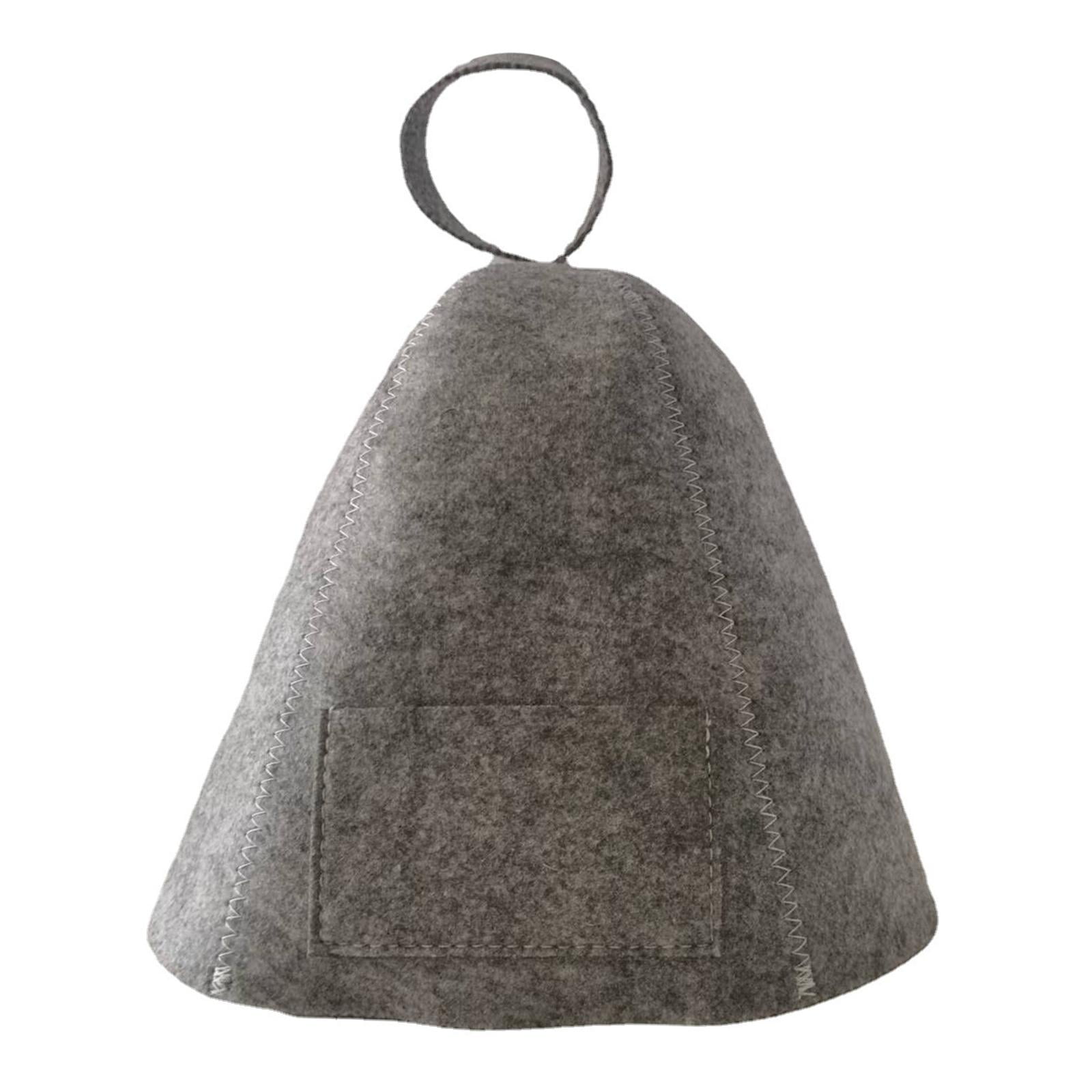 Ioensy - Gorro De Sauna Protección De La Cabeza Gorro De Baño De Vapor Para Ducha Mujer Y Hombre Gris