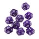 thumbnail image 1 of 10pcs Doce Caras Dados D12 Jugar Juegos De D & D RPG Partido Púrpura Corta En Cuadritos, 1 of 3