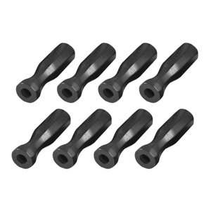 Ioensy - 8 Manijas De Mesa De Fútbol Para Mesas De Futbolín Estándar De Madera Ligera Negro