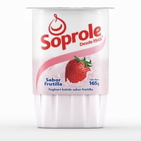 Yoghurt Batido Sabor Frutilla Pote 165 G Soprole