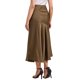 thumbnail image 3 of Falda larga de satén para mujer, otoño, cintura alta, casual, fiesta de cóctel, boda, sirena, larga, XS, marrón, 3 of 6