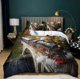 thumbnail image 1 of Retro Steam Train Quilt Duvet Cover Set Children Comforter Cover Bedding Soft3-Piece Bedding Set, 1 of 4