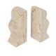 thumbnail image 1 of Porta libros Creative Co-Op de travertino natural con ola de 11 cm, 1 of 7