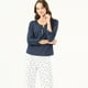 thumbnail image 1 of Pijama de Mujer Clara Manga Larga Azul, 1 of 4